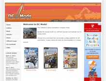 Tablet Screenshot of dc-mods.com